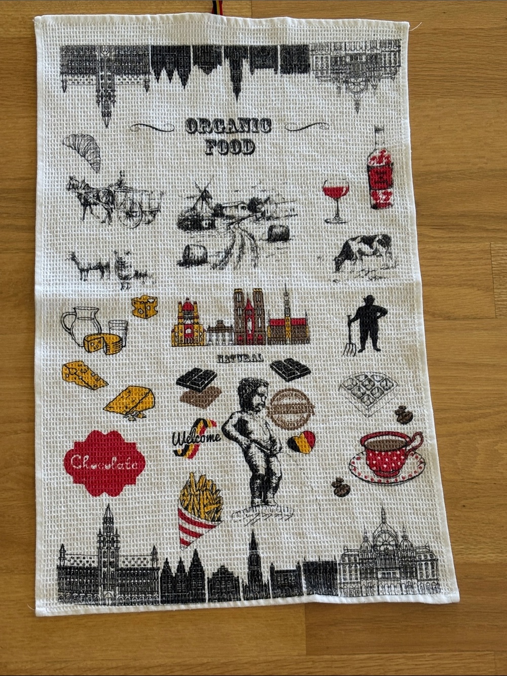 Brussels new tea towel 25” x 16”